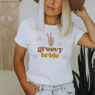 T-shirt SONNY Super mariée Retro 70's Hippie Bachelorette