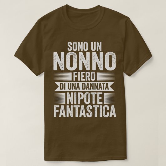 T-shirt Sono un Nonno fiero di una Nipote Grand-père (Design devant)