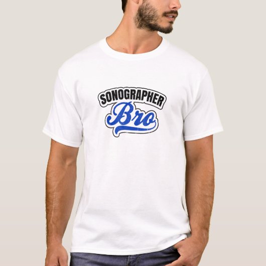 T-shirt Sonographe Bro Design Sonographe Cardiaque (Devant)