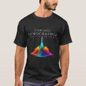 T-shirt Sonographe Cardiaque Colorée Ondes Ultrasoniques (Devant)