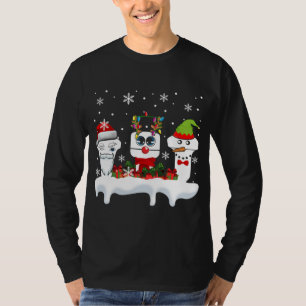 T-shirt Sonographe de Noël Ultrasound Funny Père Noël Rein