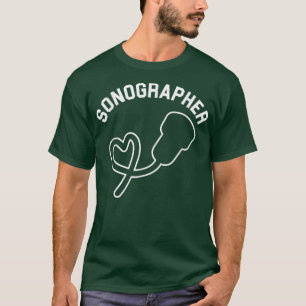 T-shirt Sonographe Échographie Ultrasonore Sonographie Hôp