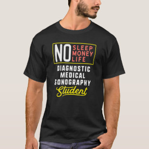 T-shirt Sonographie Médicale diagnostique Étudiant princip