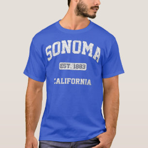 T-shirt Sonoma California CA Etat vintage Style sportif