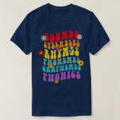 T-shirt Sons Syllables Rhymes Phonemes Science De Lecture (Design devant)