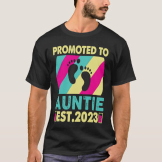 T-shirt Soon To Be Aunt 2023 Awesome Promoted To Auntie 20