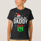 T-shirt Soon To Be Daddy Christmas Funny Pregnancy Announc (Devant)