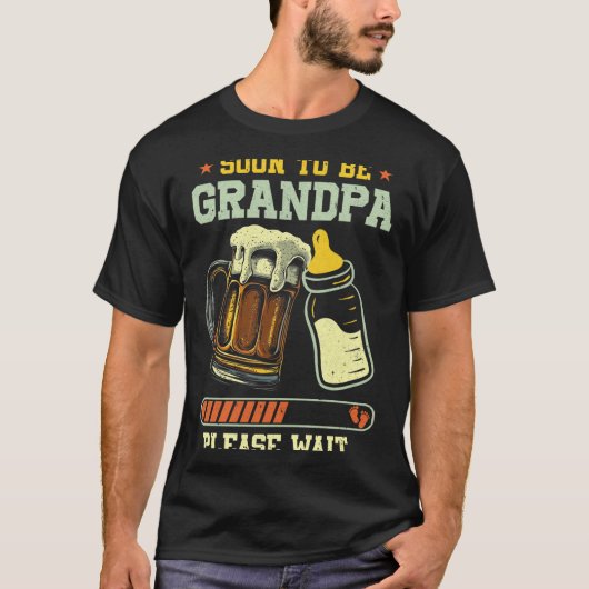 T-shirt Soon To Be Grandpa Est 2025 Pregnancy Announcement (Devant)