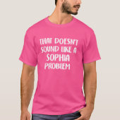 T-shirt SOPHIA Personnalisé Fleurs mignonnes Filles SOPHIA (Devant)
