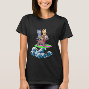 T-shirt Sophie Chien Japonais Wave Océan traditionnel Japo