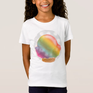 T-Shirt Sorbet de cornet de crème glacée d'arc-en-ciel -