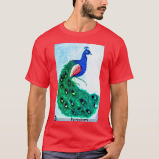 T-shirt Sorcellerie d'imaginaire de paon de carte Oracle A