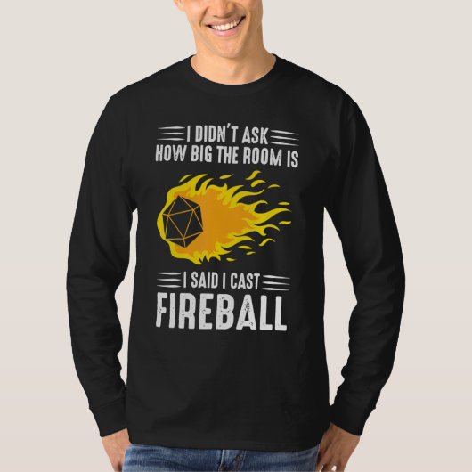 T-shirt Sorcier Assistant Fireballs (Devant)