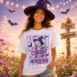 T-shirt Sorcier Possum de Summerween Conduit pour l'Absurd