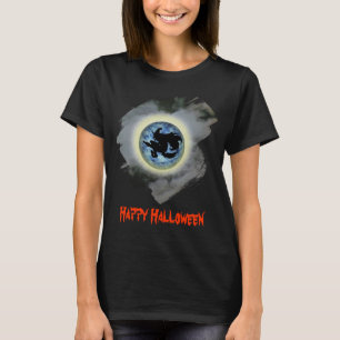 T-shirt Sorcière à la pleine lune Halloween drôle