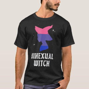 T-shirt Sorcière bisexuelle LGBTQ Bi Pride Halloween Rainb