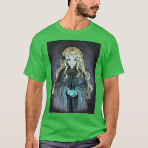 T-shirt Sorcière blonde avec cristal brillant