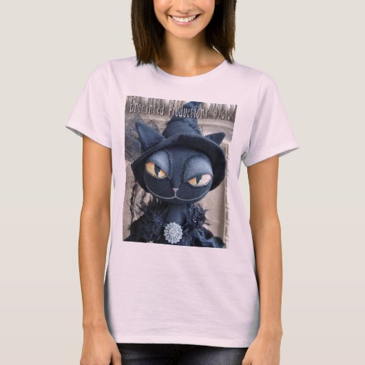 T-shirt Sorcière Chat Noir (Devant)