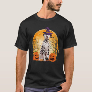 T-shirt Sorcière Chien dalmate Halloween Costume Jour Enfa