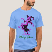 T-shirt Sorcière dansante d'Halloween (Devant)