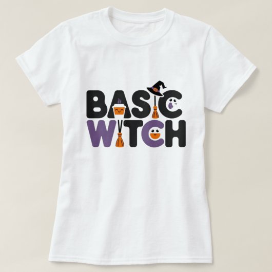 T-shirt sorcière de base (Design devant)