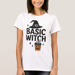 T-shirt Sorcière de base Halloween féminin minimaliste m