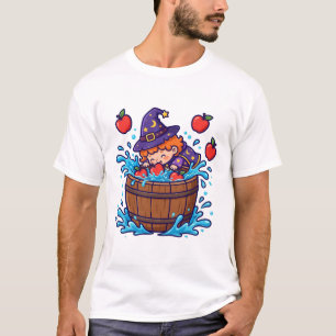 T-shirt Sorcière de bobage de pommes Art de jeu d'Hallowee