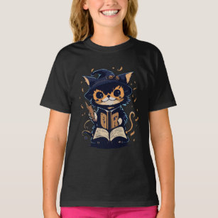 T-shirt Sorcière de chat spectrale