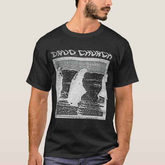 T-shirt Sorcière de l'église de la drogue (Devant)