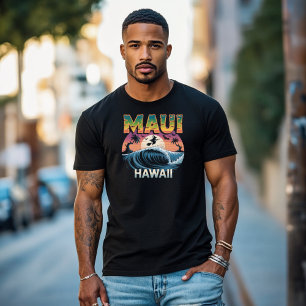 T-shirt Sorcière de surf sur Broom Maui Hawaii Halloween