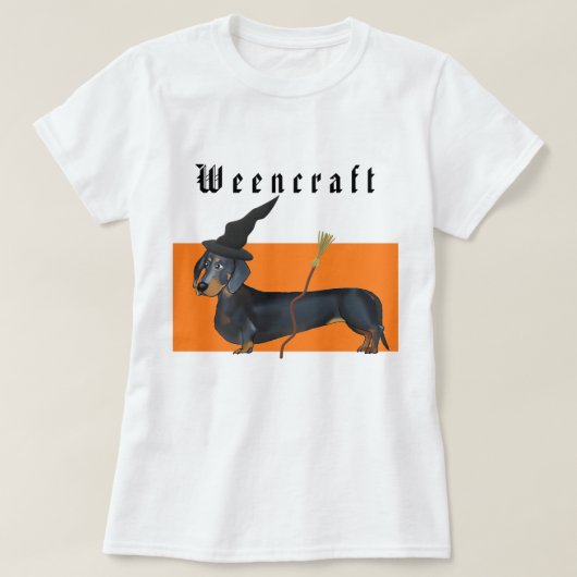 T-shirt Sorcière de teckel de Weencraft drôle (Design devant)