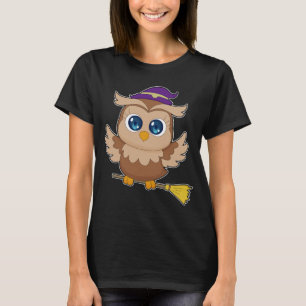 T-shirt Sorcière d'Halloween de hibou