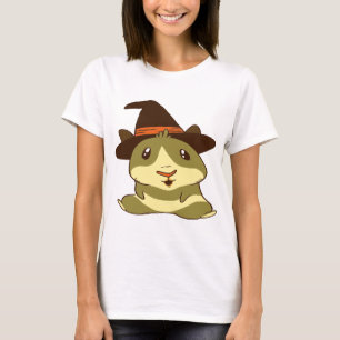 T-shirt Sorcière d'Halloween de porc de Guinée