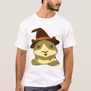 T-shirt Sorcière d'Halloween de porc de Guinée