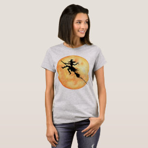 T-shirt Sorcière d'Halloween en chambre