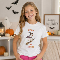 Sorcière d'Halloween Oie Coin-coin ou Friandise Fi