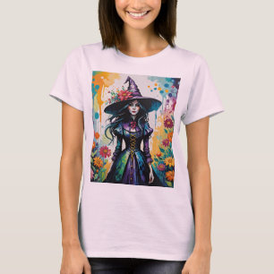T-shirt Sorcière d'Halloween surréaliste