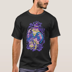 T-shirt sorcière Elixir champignons magicien méditation sp