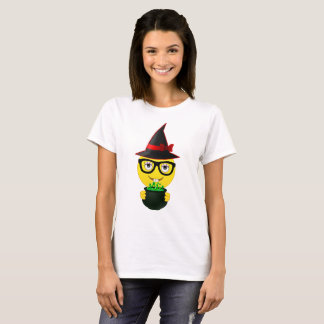T-shirt Sorcière Emoji tenant la chemise drôle de