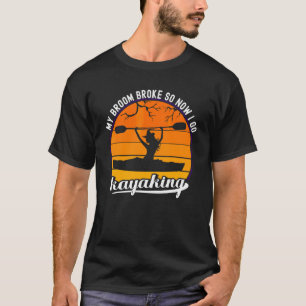 T-shirt Sorcière en kayak Mon balai est cassé alors mainte