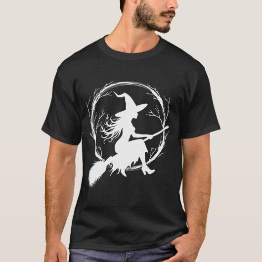 T-shirt Sorcière en vol (Devant)