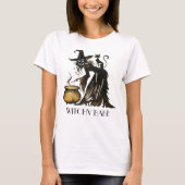 T-shirt Sorcière et chat (Devant)