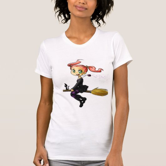 T-shirt Sorcière et Kitty (Devant)