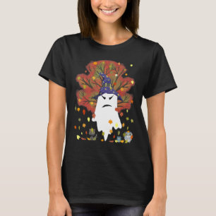 T-shirt Sorcière Évil Fantôme Chat Noir Hiboux Halloween A