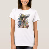 T-shirt Sorcière fleur sauvage - Art Cuisinière Fl (Devant)