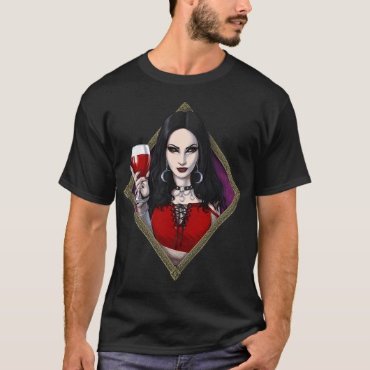 T-shirt Sorcière gothique (Devant)