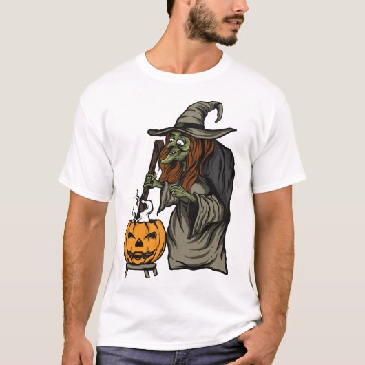 T-shirt Sorcière Halloween (Devant)