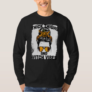 T-shirt Sorcière Jette un Sort au Patriarcat Cuisses Épais