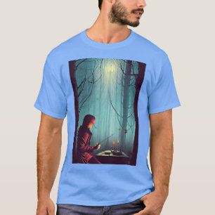 T-shirt Sorcière lancer sorts IA Art