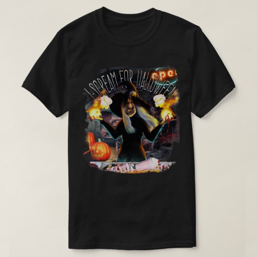 T-shirt Sorcière Manger Crème de glace (Design devant)